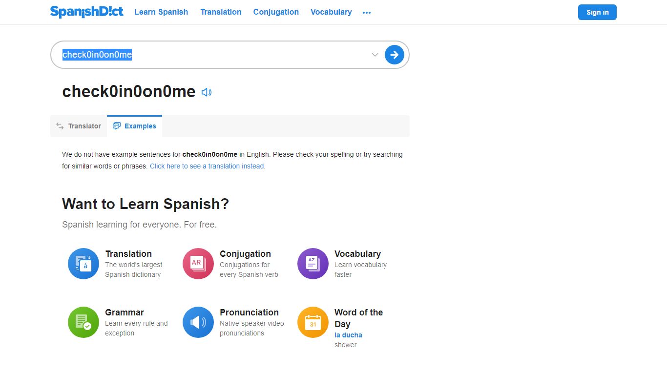 Examples of Check in on me in English | SpanishDict